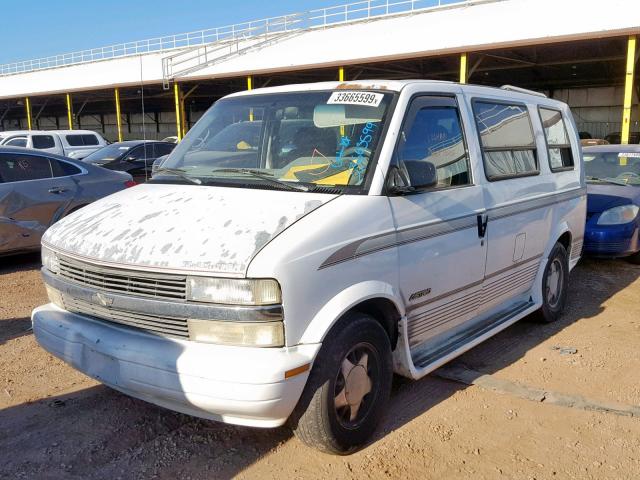 1GBDM19W5SB204453 - 1995 CHEVROLET ASTRO WHITE photo 2