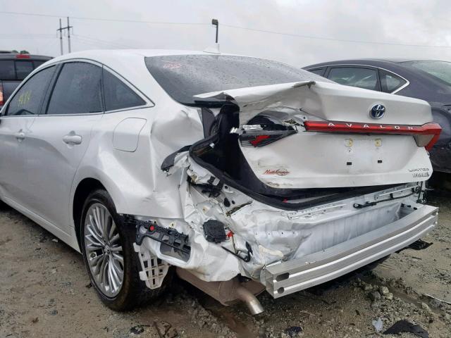 4T1B21FB6KU007074 - 2019 TOYOTA AVALON XLE WHITE photo 9