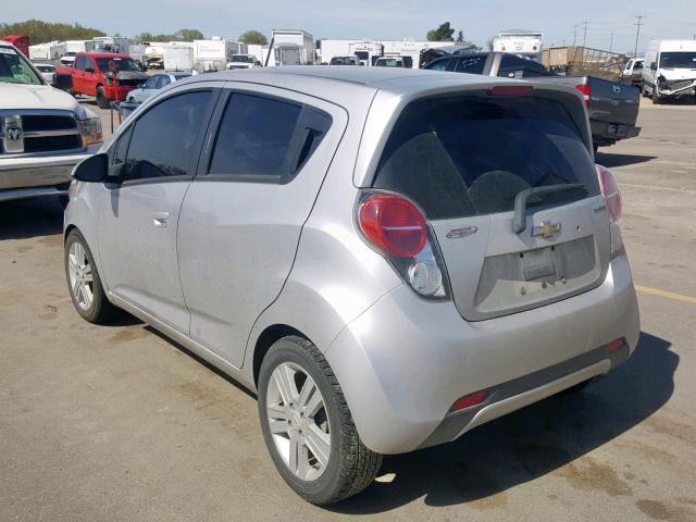 KL8CD6S94FC748136 - 2015 CHEVROLET SPARK 1LT SILVER photo 3