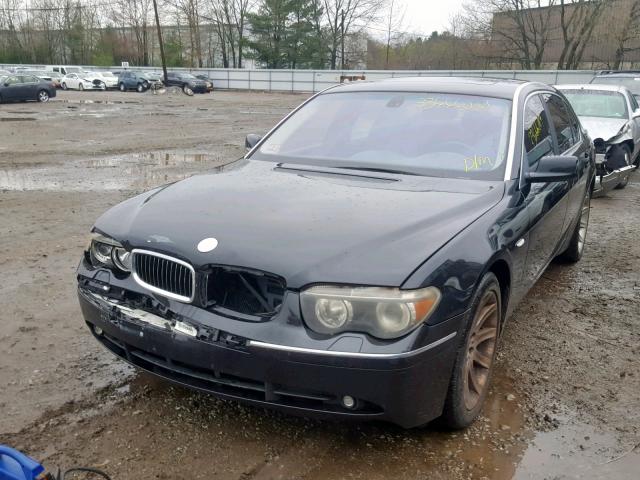 WBAGN63442DR02919 - 2002 BMW 745 LI BLACK photo 2