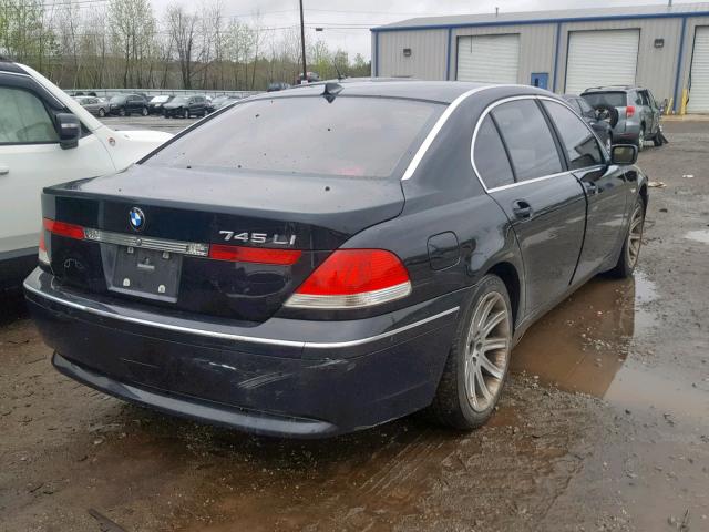 WBAGN63442DR02919 - 2002 BMW 745 LI BLACK photo 4