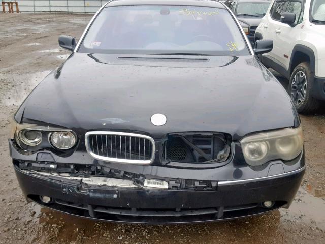 WBAGN63442DR02919 - 2002 BMW 745 LI BLACK photo 9