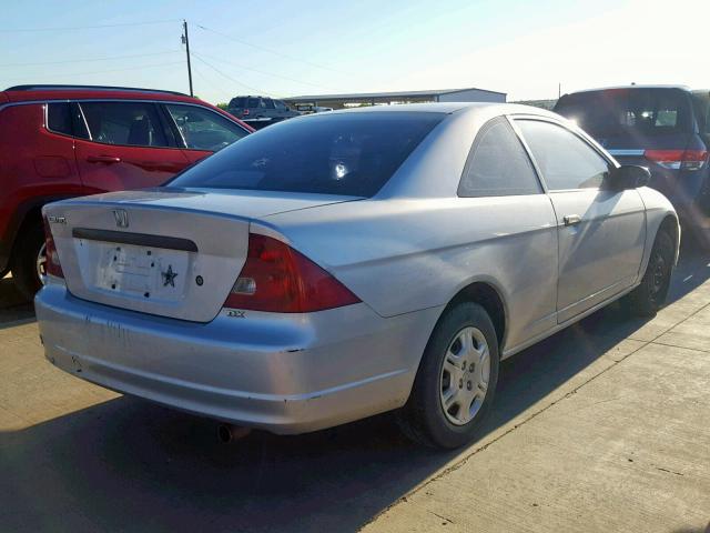 1HGEM21221L001187 - 2001 HONDA CIVIC DX SILVER photo 4