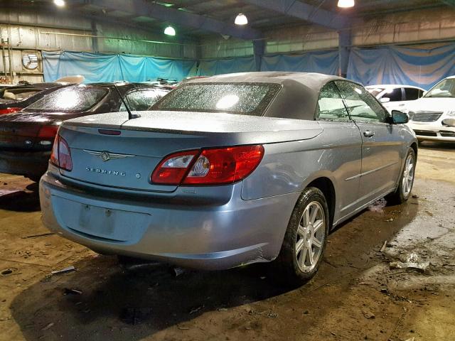 1C3LC55R98N135649 - 2008 CHRYSLER SEBRING TO BLUE photo 4