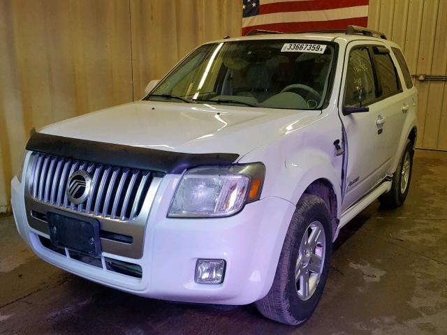 4M2CU39H18KJ31346 - 2008 MERCURY MARINER HE WHITE photo 2