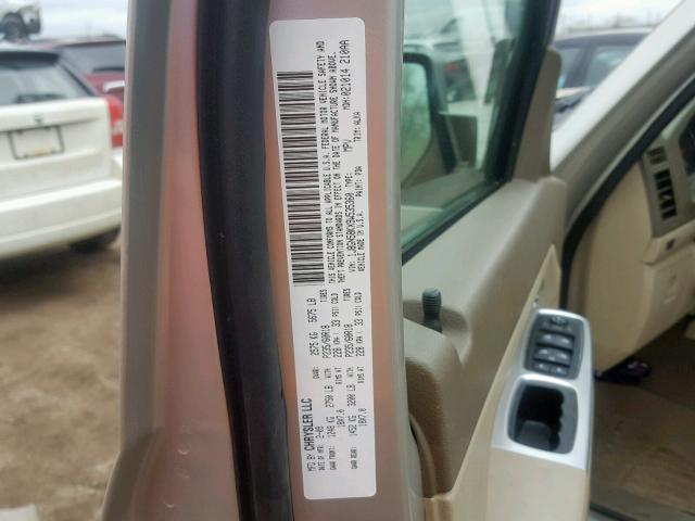 1J8GN58KX9W535360 - 2009 JEEP LIBERTY LI SILVER photo 10