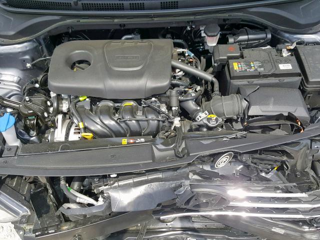 3KPC24A39KE070016 - 2019 HYUNDAI ACCENT SE GRAY photo 7