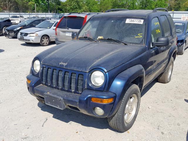 1J4GL58K42W155797 - 2002 JEEP LIBERTY LI BLUE photo 2