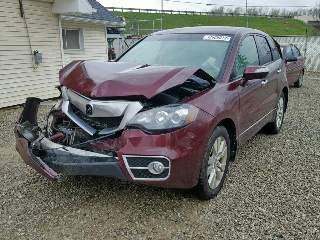 5J8TB1H53BA005804 - 2011 ACURA RDX TECHNO BURGUNDY photo 2