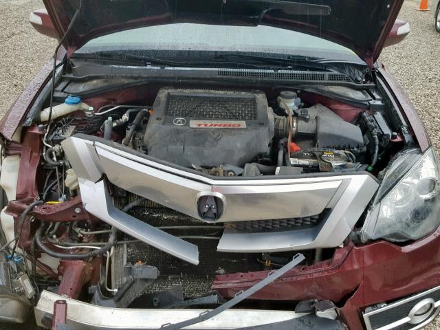 5J8TB1H53BA005804 - 2011 ACURA RDX TECHNO BURGUNDY photo 7