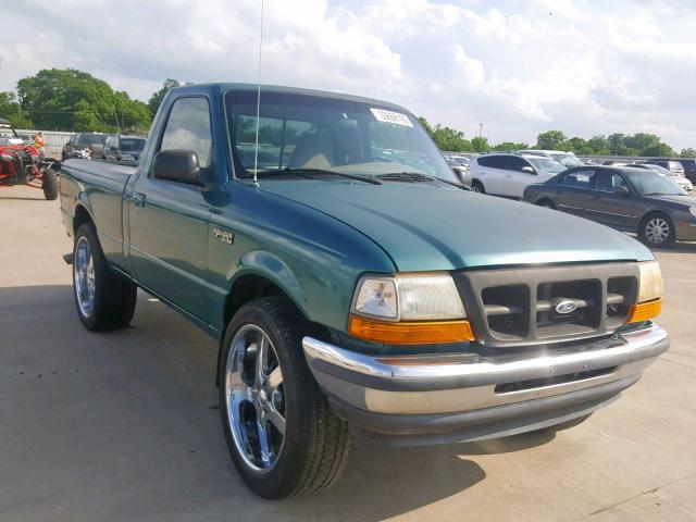 1FTYR11U6WPA53608 - 1998 FORD RANGER GREEN photo 1