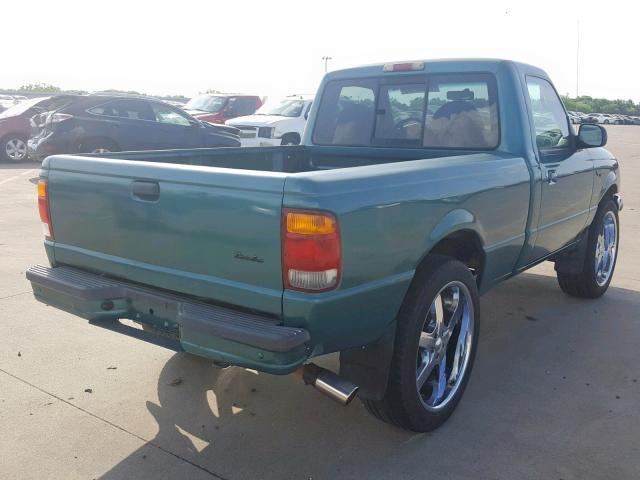 1FTYR11U6WPA53608 - 1998 FORD RANGER GREEN photo 4