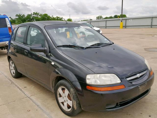 KL1TD66666B553739 - 2006 CHEVROLET AVEO BASE Қара фото 1