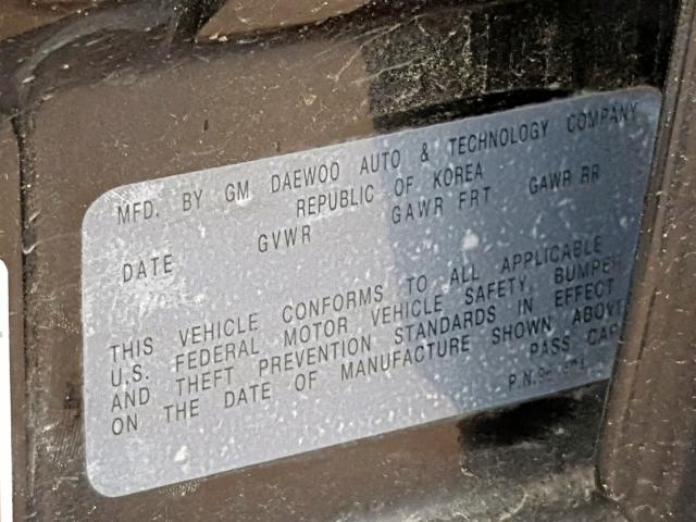 KL1TD66666B553739 - 2006 CHEVROLET AVEO BASE Қара фото 10