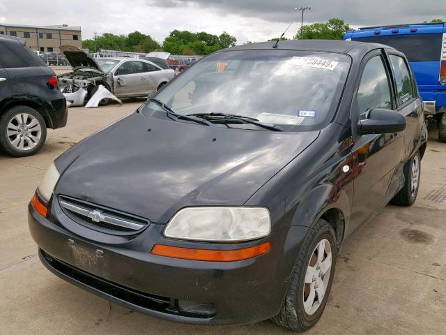 KL1TD66666B553739 - 2006 CHEVROLET AVEO BASE Қара фото 2