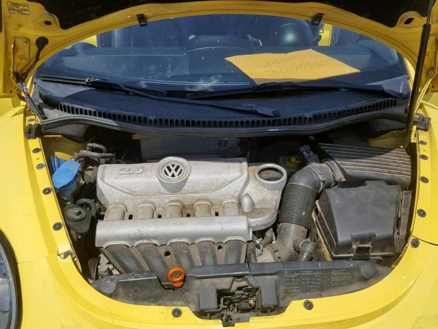 3VWPG31C19M511793 - 2009 VOLKSWAGEN NEW BEETLE ყვითელი ფოტო 7