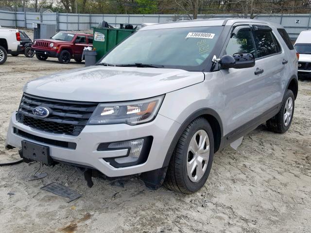 1FM5K8AR3GGB35935 - 2016 FORD EXPLORER P SILVER photo 2