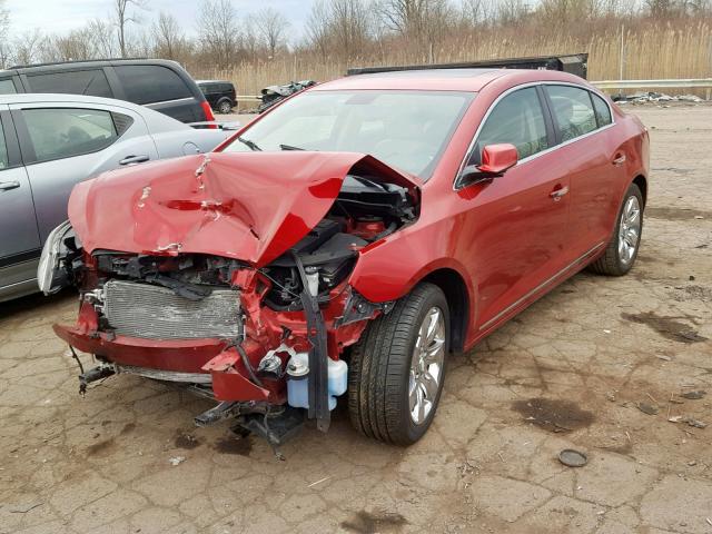 1G4GH5E3XDF231266 - 2013 BUICK LACROSSE P RED photo 2