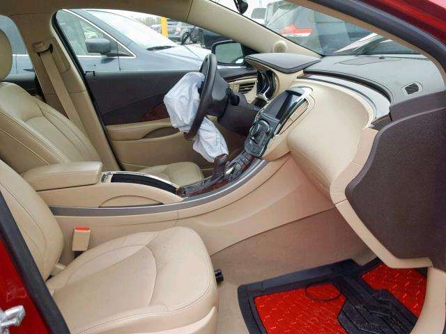 1G4GH5E3XDF231266 - 2013 BUICK LACROSSE P RED photo 5