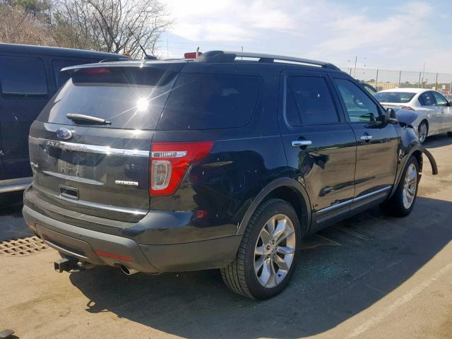 1FM5K7F95DGB53156 - 2013 FORD EXPLORER L BLACK photo 4