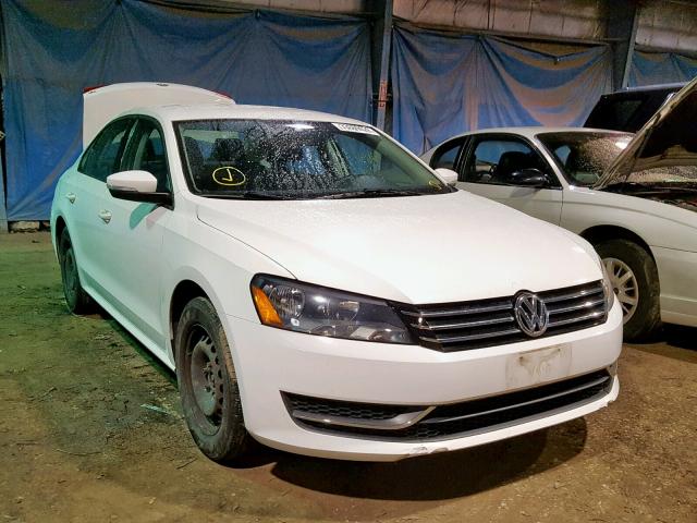 1VWAT7A30FC039611 - 2015 VOLKSWAGEN PASSAT S WHITE photo 1