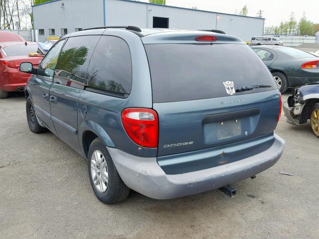 1D4GP25R57B176637 - 2007 DODGE CARAVAN SE BLUE photo 3