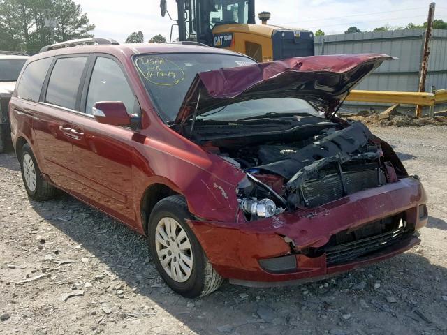 KNDMG4C73B6364636 - 2011 KIA SEDONA LX MAROON photo 1