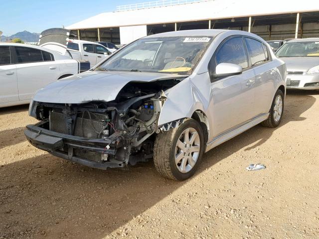 3N1AB6AP7CL608878 - 2012 NISSAN SENTRA 2.0 SILVER photo 2