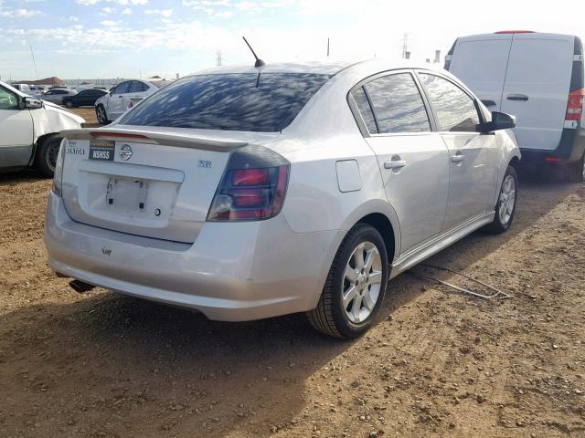 3N1AB6AP7CL608878 - 2012 NISSAN SENTRA 2.0 SILVER photo 4