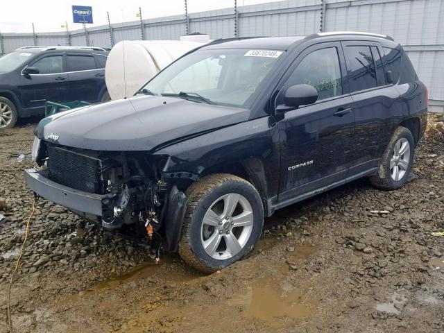 1C4NJDAB9DD259627 - 2013 JEEP COMPASS BLACK photo 2