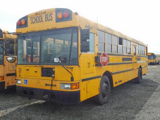 1HVBJABR51A934054 - 2001 FREIGHTLINER SCHOOL BUS YELLOW photo 2