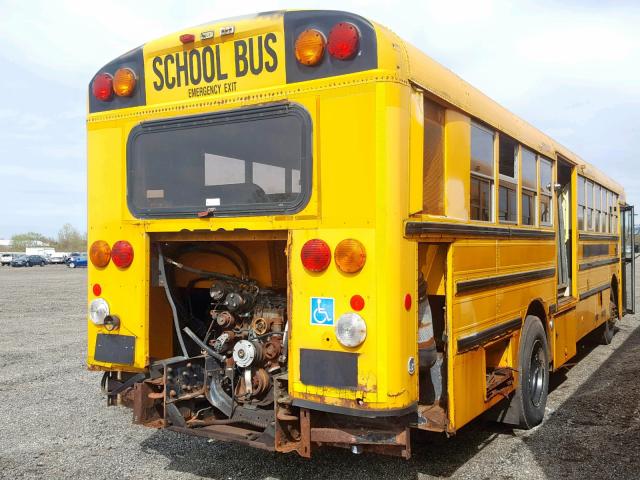 1HVBJABR51A934054 - 2001 FREIGHTLINER SCHOOL BUS YELLOW photo 4