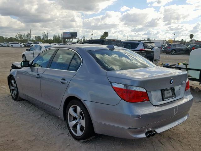 WBANE535X7CW61486 - 2007 BMW 525 I GRAY photo 3