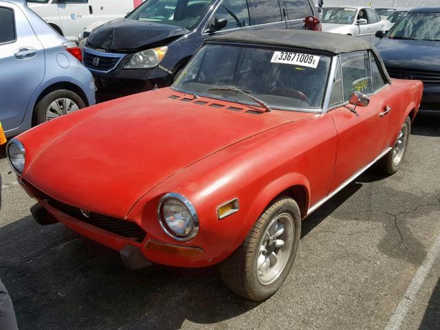 0000124BS10040957 - 1971 FIAT 124 SPIDER RED photo 2