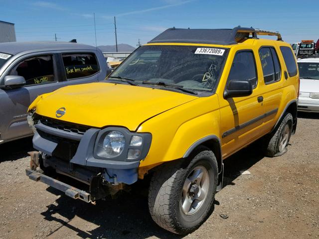 5N1ED28Y63C687063 - 2003 NISSAN XTERRA XE YELLOW photo 2