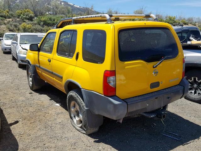 5N1ED28Y63C687063 - 2003 NISSAN XTERRA XE YELLOW photo 3