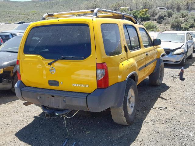 5N1ED28Y63C687063 - 2003 NISSAN XTERRA XE YELLOW photo 4