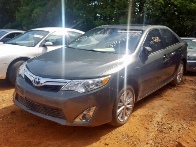 4T1BD1FK7CU052214 - 2012 TOYOTA CAMRY HYBR GRAY photo 2