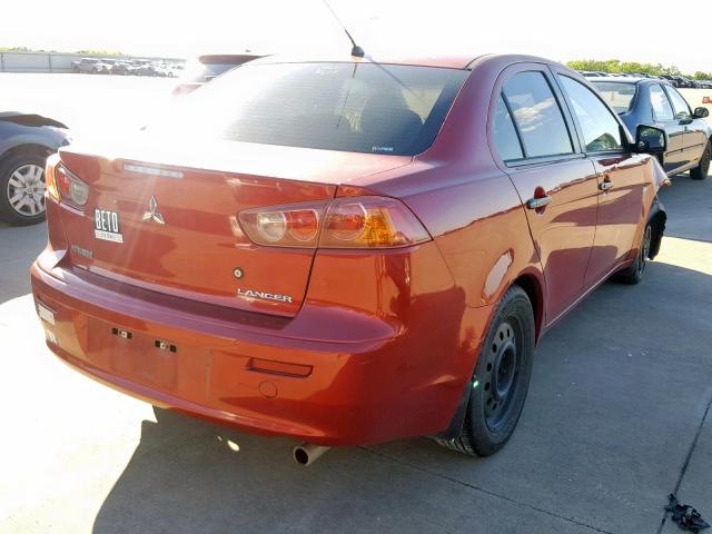 JA3AU16U48U014866 - 2008 MITSUBISHI LANCER DE ORANGE photo 4