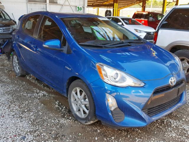 JTDKDTB31G1131724 - 2016 TOYOTA PRIUS C BLUE photo 1