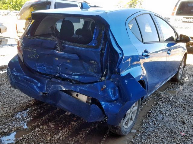 JTDKDTB31G1131724 - 2016 TOYOTA PRIUS C BLUE photo 4