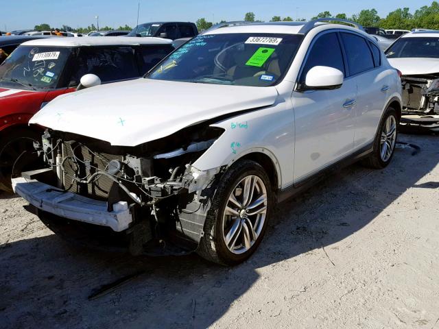 JN1AJ0HP1BM801974 - 2011 INFINITI EX35 BASE WHITE photo 2