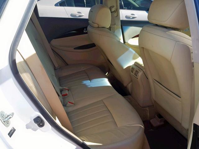 JN1AJ0HP1BM801974 - 2011 INFINITI EX35 BASE WHITE photo 6