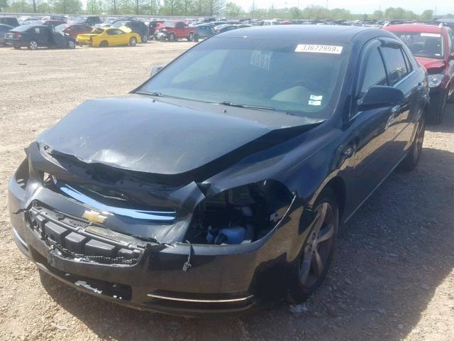 1G1ZC5E06CF381299 - 2012 CHEVROLET MALIBU 1LT BLACK photo 2