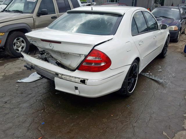 WDBUF56J86A817568 - 2006 MERCEDES-BENZ E 350 WHITE photo 4