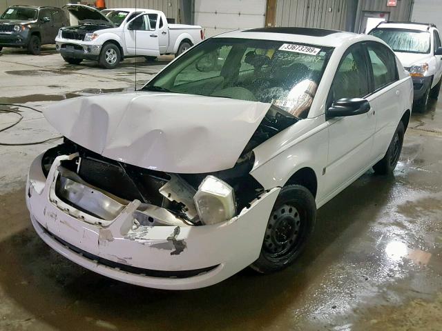 1G8AJ55F17Z157581 - 2007 SATURN ION LEVEL WHITE photo 2