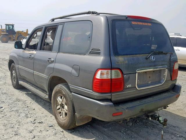 JT6HT00W3X0044087 - 1999 LEXUS LX GRAY photo 3