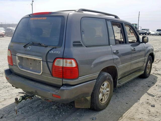 JT6HT00W3X0044087 - 1999 LEXUS LX GRAY photo 4