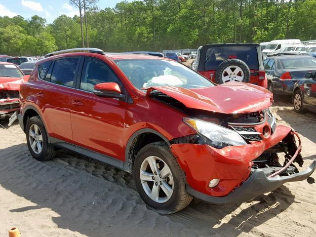 2T3WFREV5DW071455 - 2013 TOYOTA RAV4 XLE RED photo 1