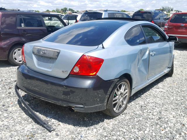 JTKDE167570169852 - 2007 TOYOTA SCION TC BLUE photo 4